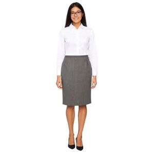 Harvé Benard Herringbone Wool Pencil Skirt‎ Womens Size 6 Business Career